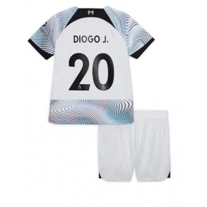 Liverpool Diogo Jota #20 kläder Barn 2022-23 Bortatröja Kortärmad (+ korta byxor)